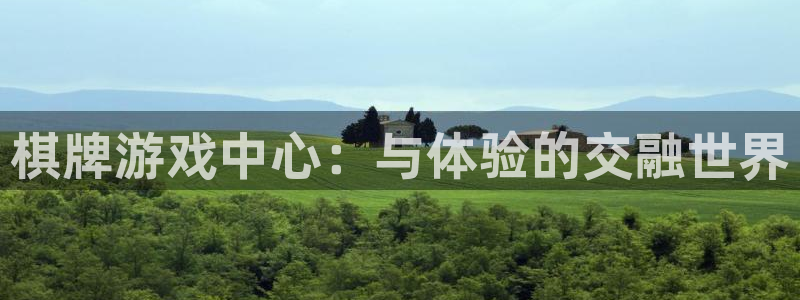 星辉平台主管：棋牌游戏中心：与体验的交融世界